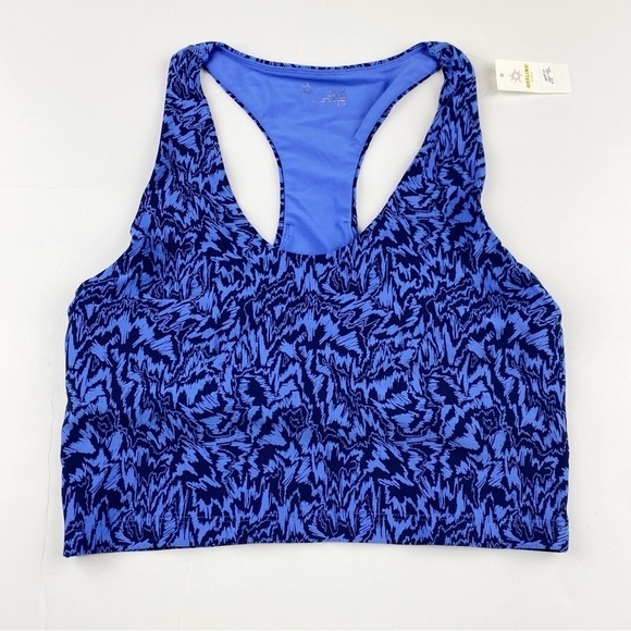 Aerie Offline Real Me Racerback Longline Sports Bra Blue Size S NWT - Picture 3 of 5